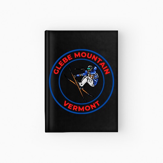 Retro Cool Skiing Glebe Mountain Vermont Souvenir Hardcover Journal