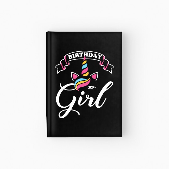 Rainbow Unicorn Happy Party Hardcover Journal