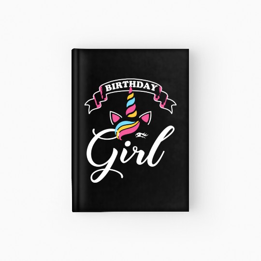 Rainbow Unicorn Happy Party Hardcover Journal