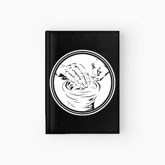 Funny Pottery Artist Art Teacher Clay Ceramics Hardcover Journal