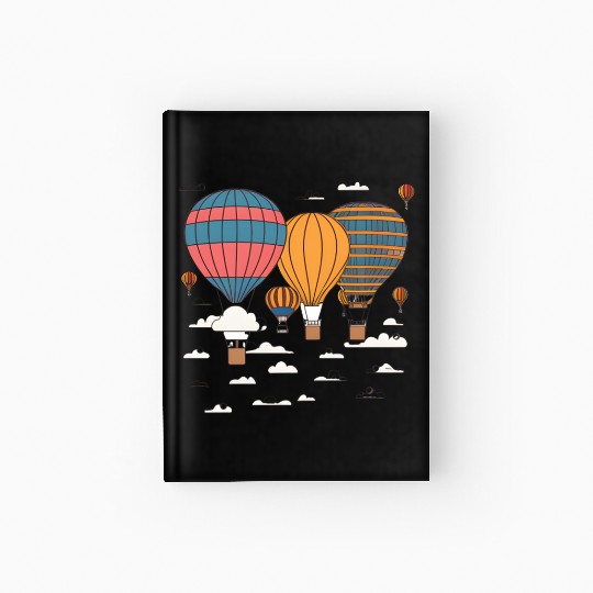 Soaring Above: Hot Air Balloon Adventures. Hardcover Journal