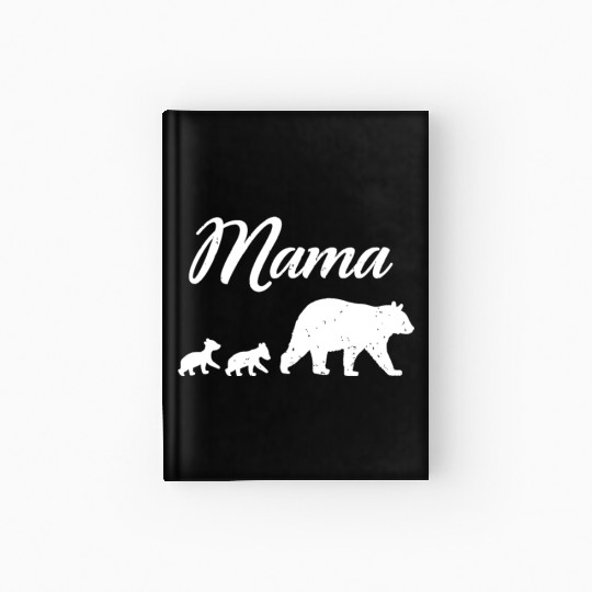 Mama Bear - With Two Cubs Twin Mom Mother's Day Gi Hardcover Journal