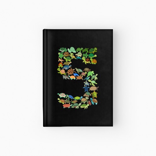5th Birthday Sea Turtle Tortoise Theme 5 Year Old Hardcover Journal