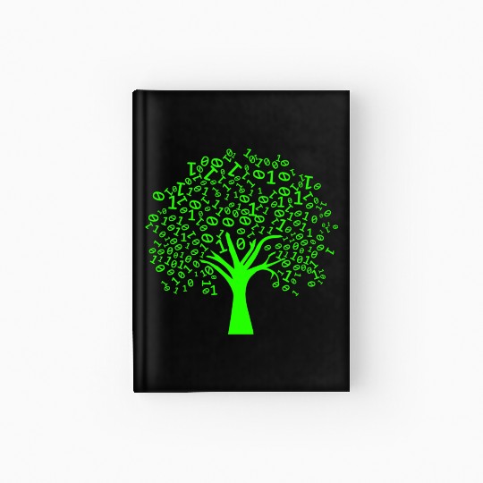 Funny Binary Tree Computer Science Coding Hardcover Journal