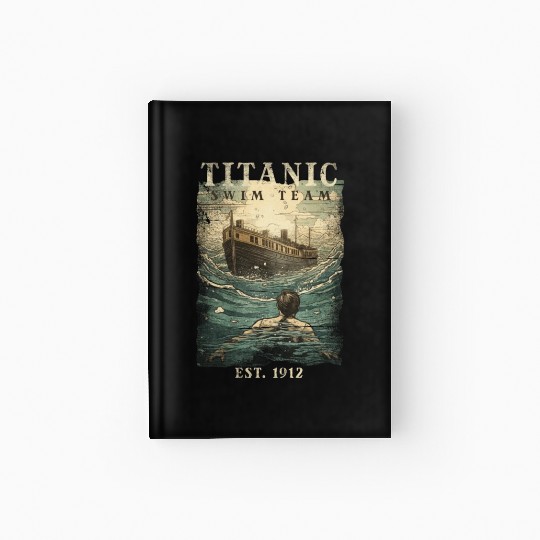 Titanic Swim Team Established 1912 RMS Titanic Hardcover Journal