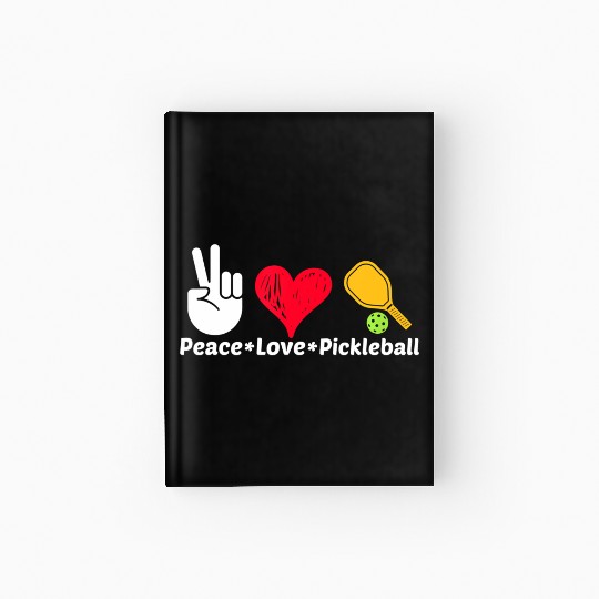 Paddleball Sports Mom Dad Retirement Peace Love Pi Hardcover Journal