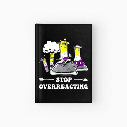 Non Binary Pride Flag Chemistry Teacher Hardcover Journal