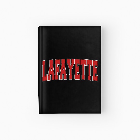 Lafayette La Louisiana Varsity Style Usa Sports Hardcover Journal