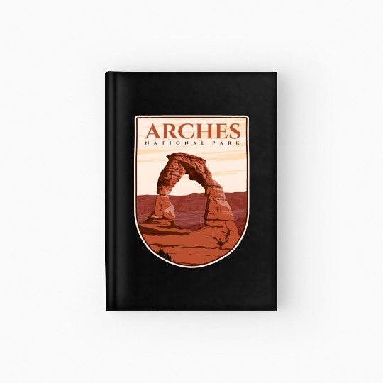 Arches national park Hardcover Journal
