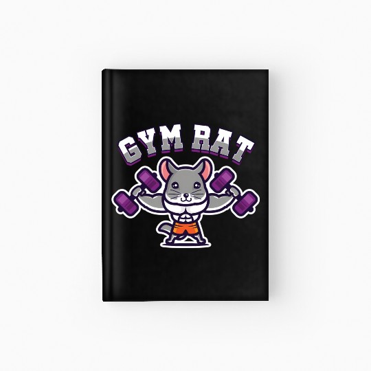 Mouse Owner Exercise Workout Fitness Enthusiast Gy Hardcover Journal