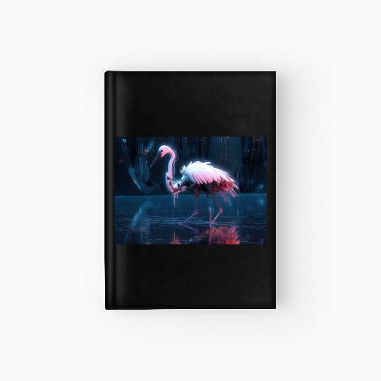 Neon Bird of Paradise Hardcover Journal