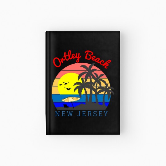 Ortley Beach New Jersey Beach Sunset Hardcover Journal