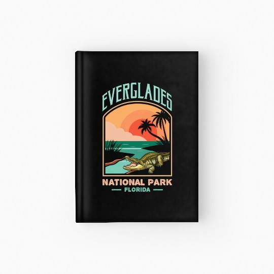 Everglades National Park Us Crocodile Florida Alli Hardcover Journal