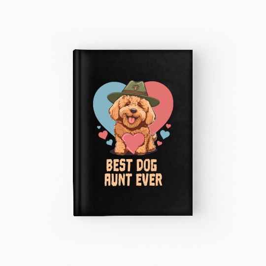 Best Dog Aunt Ever Goldendoodle Cute Dog Mom Hardcover Journal