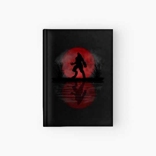 Werewolf Under A Full Blood Moon Howling Hardcover Journal