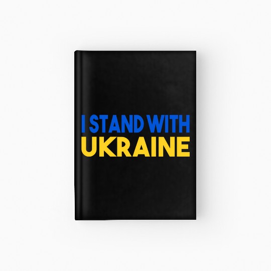 Ukraine Flag I Stand With Ukraine Mens Hardcover Journal