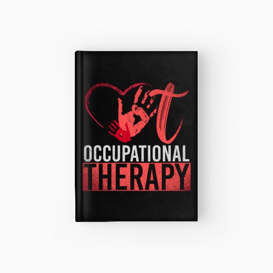 Ota Exercise Heart Hand Print Exercise Occupationa Hardcover Journal