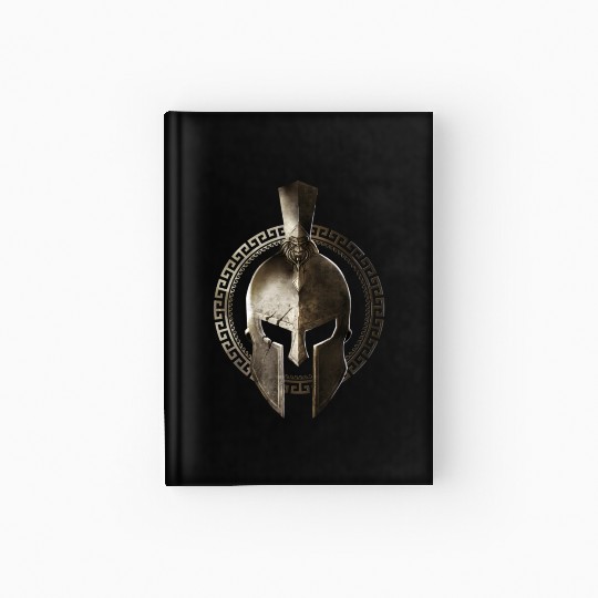 Spartan Helmet Warrior Gladiator Workout Sparta Gr Hardcover Journal