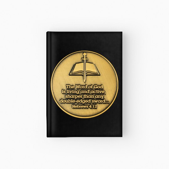 The word of god bible verse Hardcover Journal