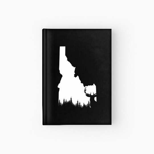 Hunter Elk Deer State Idaho Hunting Hardcover Journal