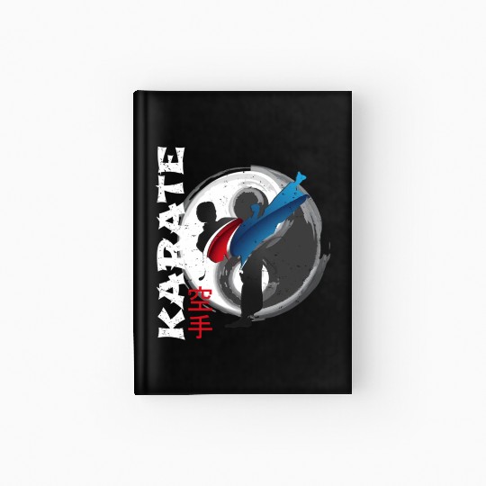 Martial Side Kick Ying Yang Karate Hardcover Journal