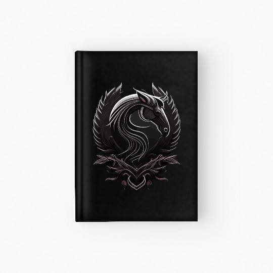 Horseshoe and Horse Hardcover Journal