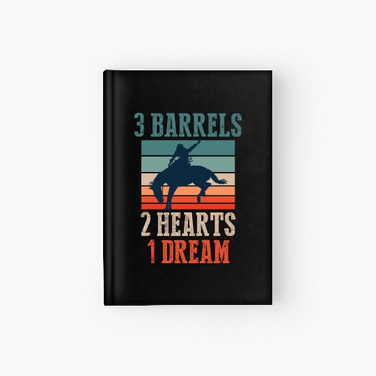Barrel Racing Rodeo Hardcover Journal
