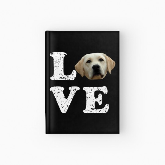 I Love My Yellow Lab Labrador Retriever Dog Hardcover Journal