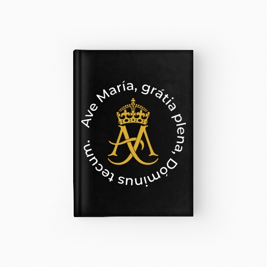 Ave Maria Catholic Rosary Hardcover Journal