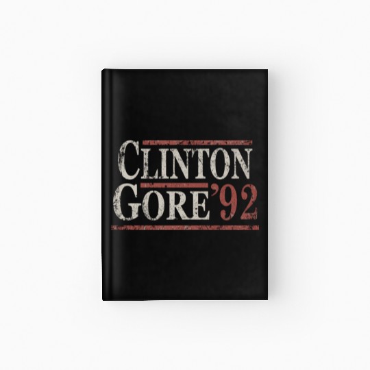 Distressed Bill Clinton Al Gore 1992 Hardcover Journal