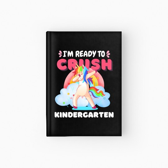 Kindergarten Unicorn Rainbow Back to School Hardcover Journal