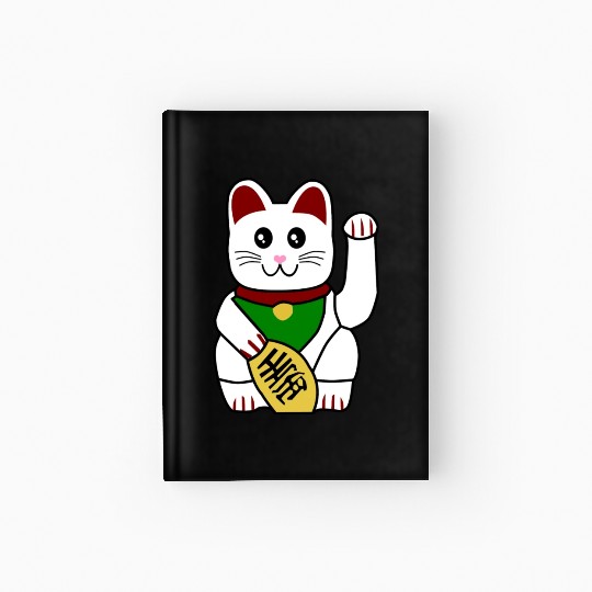 Cute Japanese Lucky Cat 1 Hardcover Journal