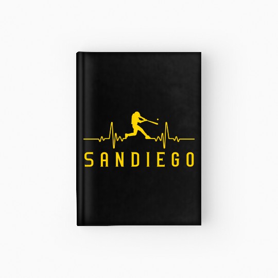 San Diego Baseball Heartbeat Sd Game Day Padre Hardcover Journal