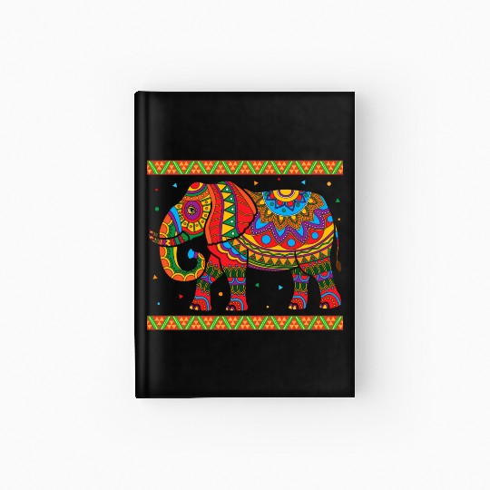Indian Elephant Colorful Animal Africa Zookeeper S Hardcover Journal