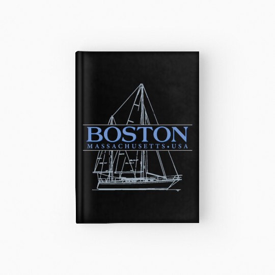 Boston Massachusetts Sailing Hardcover Journal