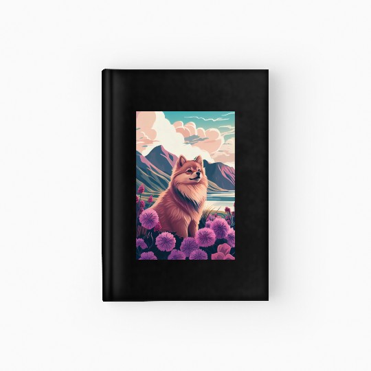 Pomeranian Nature Hardcover Journal