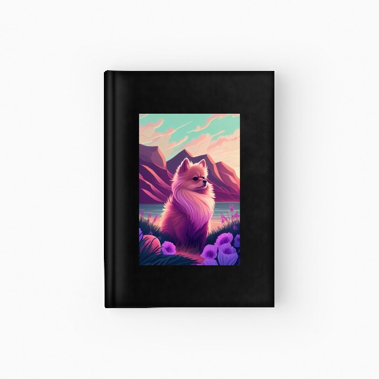 Pomeranian Nature Hardcover Journal