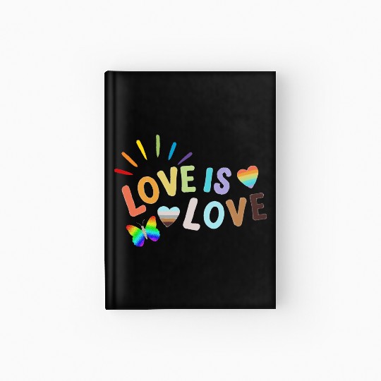 Love is Love - LGBTQ Gay Pride Rainbow Hardcover Journal