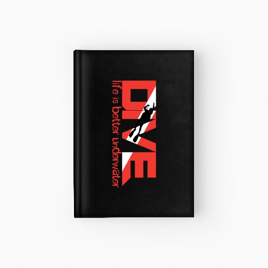 Scuba Diving Dive Hardcover Journal