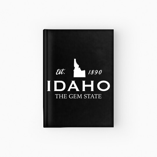 Idaho Est 1890 The Gem State Us Hardcover Journal