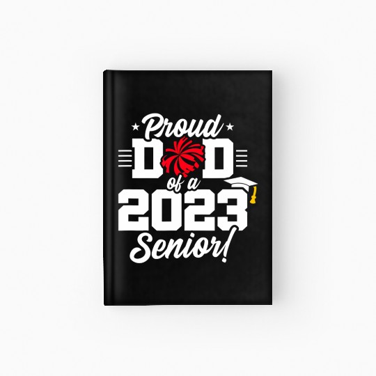 Senior Year - Cheerleading Dad - Class of 2023 - S Hardcover Journal