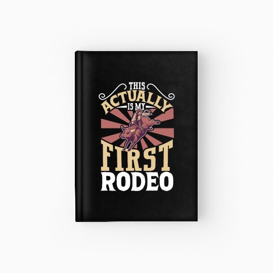 Cowboy Barn Bull Rider Rodeo Country Western Gift Hardcover Journal