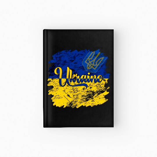 Ukraine Ukrainian Flag I Stand With Ukraine Pride Hardcover Journal