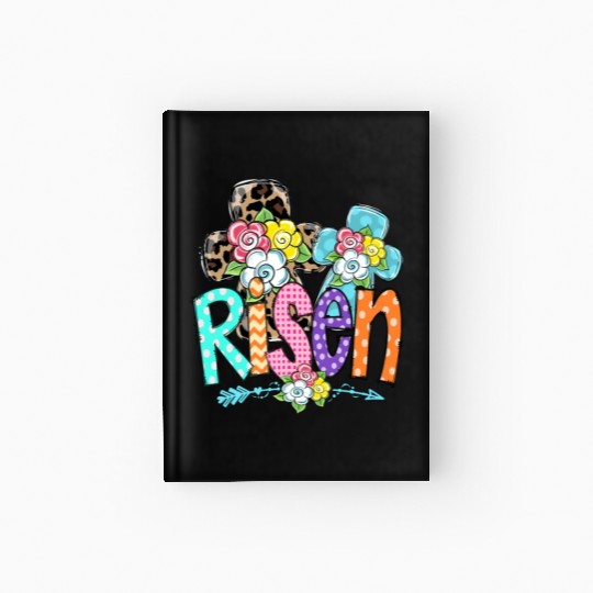 Happy Easter For Christian Mom He Is Risen Leopard Hardcover Journal