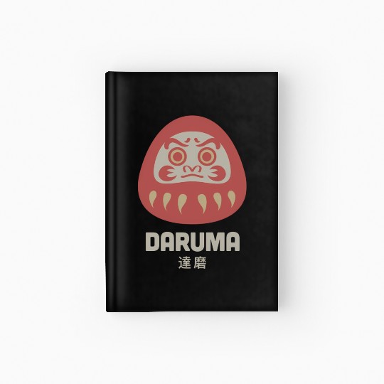 Daruma Doll Japan Zen Buddhism Daruma Hardcover Journal