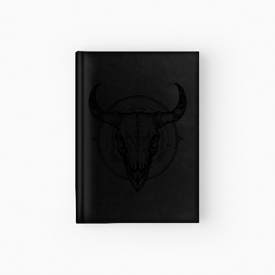 Cow Skull Boho Hardcover Journal