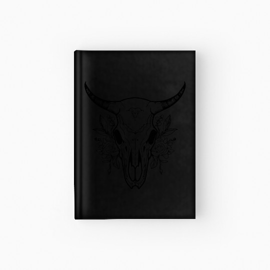 Cow Skull Boho Hardcover Journal