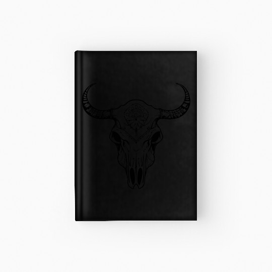 Cow Skull Boho Hardcover Journal