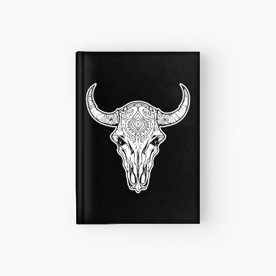 Cow Skull Boho Hardcover Journal