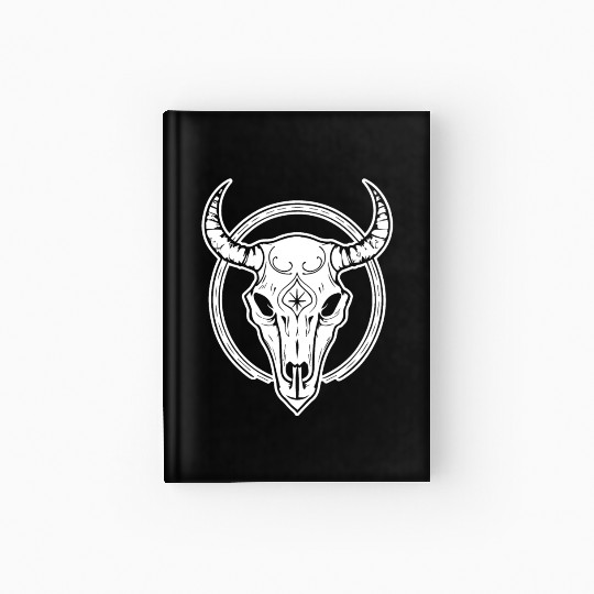 Cow Skull Boho Hardcover Journal